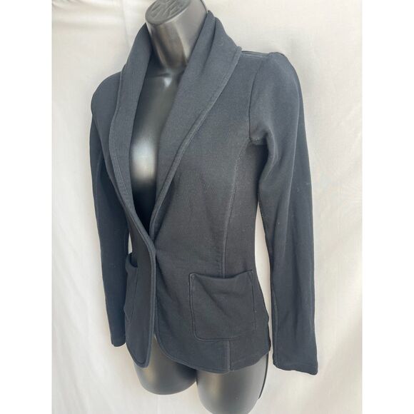 James Perse Black Blazer Jacket Size S Minimalist Classic Career Office #95339 - Picture 4 of 10